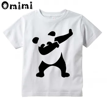 Deti Prekvapený Dabbing Panda Ice Cream Jednorožec Dizajn T Shirt Chlapcov a Dievčatá Bežné Krátky Rukáv Topy Detí Funny T-Shirt