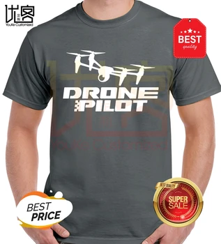 Pilot Drone Profesionálny Pilot Dospelých T-shirt Letné Krátke Sleeve Tee Košele Homme Hot Predaj Bavlnené Tričká Topy