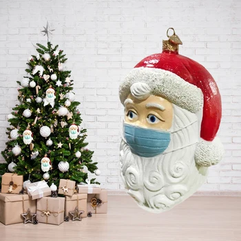 Vianočné Santa Claus Nosí Masku Bábika Veselé Vianočné Dekorácie Na Vianoce, Nový Rok 2021 Darčeky Pre Domáce Dekoroch Cristmas 2020