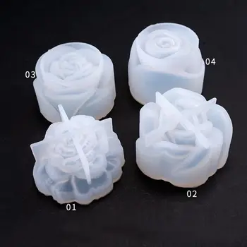 Crystal Epoxidové Plesne DIY Šperky Stereo Kvety Rôznych Jasné Zrkadlo Kvet Silikónové Formy