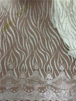 Strieborná farba lesk Afriky tylu oka textílie, čipky najlepšiu kvalitu lesk nigérijský výšivky čistý čipky textílie