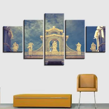 5 Kusov Plagát HD Vytlačené Náboženstvo Obrázok Budovy Scenérie Obrázok na Stenu umeleckou Výzdobou Domov Spálňa Modulárny Maliarske Plátno