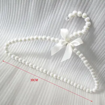 Plastové Pearl Zakrivené Luk Vešiak motýlik Dekorácie, detské Oblečenie Stojan na Oblečenie Vešiak Perličiek Záves pre Dieťa Dieťa