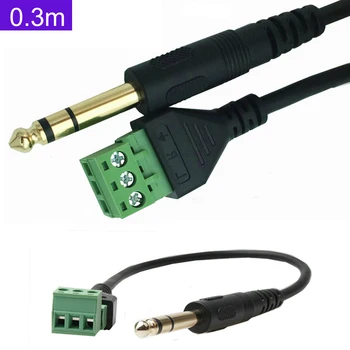 6.35 mm 1/4 Stereo Audio Mužov k AV 3-Skrutkovacie svorky Žena Adaptér Konektor, 0,3 m