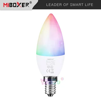 Miboxer 4 W E14 RGB+SCS Teplotu Farieb LED sviečkach FUT108/FUT109 Žiarovky lampy pre Spálne Reštaurácia osvetlenie miestnosti