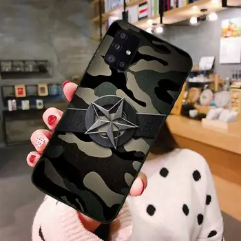 Kamuflážny Vzor Camo vojenské Telefón puzdro Pre Samsung S6 S7 okraji S8 S9 S10 e plus A10 A50 A70 note8 J7 2017