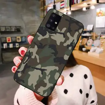 Kamuflážny Vzor Camo vojenské Telefón puzdro Pre Samsung S6 S7 okraji S8 S9 S10 e plus A10 A50 A70 note8 J7 2017