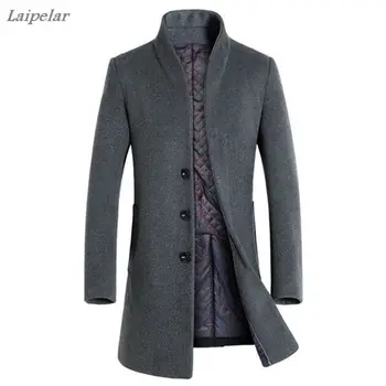 Horúce jesenné a zimné pánske sako kabát Business bunda kabát Windbreaker farbou Slim rýchle dodanie Laipelar