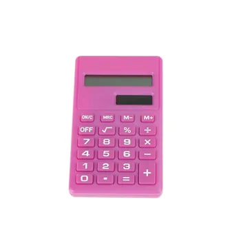 Pro Cartoon Mini Kalkulačka 8-Ciferný Displej Duálne Napájanie Roztomilý Candy Calculadora Solárne Hesap Calculatrice Solaire