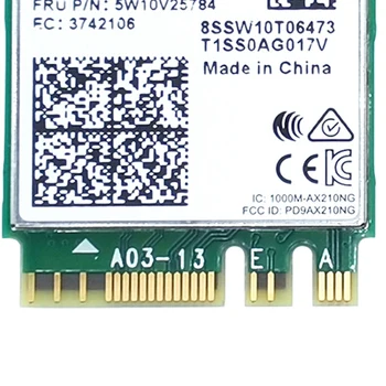 Dual Band WI-FI 6E AX210 M. 2 NGFF Bezdrôtovú Kartu pre AX210NGW 2.4 Ghz/5G 802.11 Ax Bluetooth 5.2 Wifi Sieťová Karta