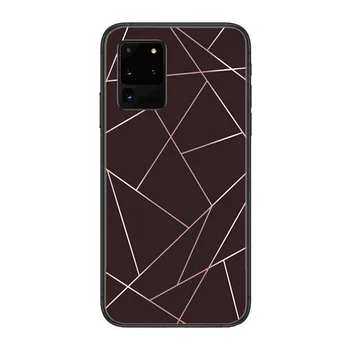 Shockproof Módne Telefón cover obal Pre SamSung Galaxy S 6 7 8 9 10 20 Plus Okraj E 5G Lite Ultra jemný čierny nárazník