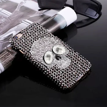 Lebka Kryt Telefónu Redmi Poznámka 9S 9 8T 8 Pro Max Retro Diamond Drahokamu Prípade Redmi 9 9A 9C 8 8A POCO X3 NFC Fashion Dievčatá