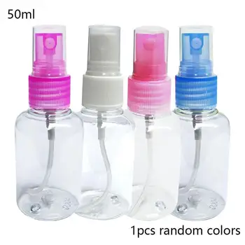 1 ks 50 ML farba náhodné Plastové Transparentné Malé Prázdne Fľaše make-up Cestovné Puzdra Pokožky Fľaše, Nádoby Mlieko Starostlivosti L7U1
