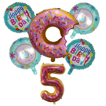 6pcs/set Šišky Číslo Fóliové Balóniky Nastaviť Rainbow Candy Obrázok Hélium Vzduchu Globos Narodeninovej Party Dekorácie, Detské Sprcha Dodávky