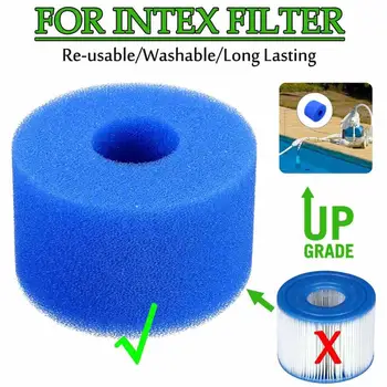 1PC Bazén Penový Filter Hubky Intex Typ Opakovane použiteľný Umývateľný Biofoam Cleaner Bazén Príslušenstvo