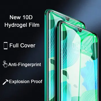 Hydrogel Fólia Pre Huawei Y5 Lite Y5 Y6 Y7 Y9 2019 Screen Protector na Huawei Y7 Y5 Y6 Y9 Prime 2018 Ochranný Film Nie sklo