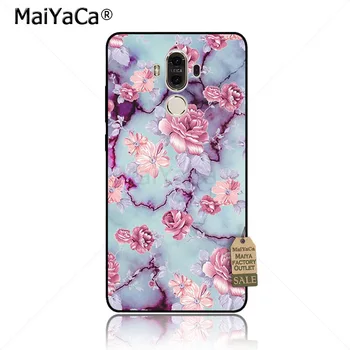 MaiYaCa Bieleho mramoru a kvety Top Podrobné Populárne Telefón puzdro na Huawei p20 pro p9 p10 plus mate9 10 novom 3e prípade coque