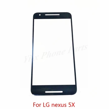 2 ks Dotykový displej LG Google Nexus 5X Čierna, Nové Predné Vonkajšie Krycie Sklo Pre LG nexus 5X Náhradné
