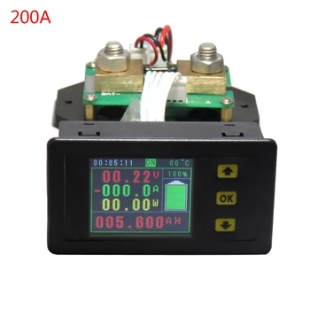 DC120V 100A 200A 300A 500A LCD Kombinovaný Merač Napätia Monitorovanie Prúdu Monitor Dropship