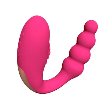FAAK U Typu Vibrátor Pre Ženy Masturbator Sexuálne Hračky Pre Pár Pošvy Upozorňuje Klitorisu Stimulater Análne Korálky Vibrátor Buttplug