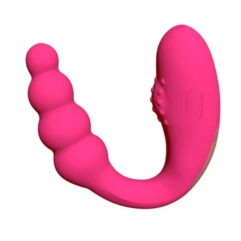 FAAK U Typu Vibrátor Pre Ženy Masturbator Sexuálne Hračky Pre Pár Pošvy Upozorňuje Klitorisu Stimulater Análne Korálky Vibrátor Buttplug