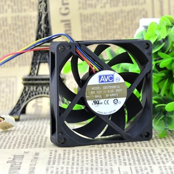 AVC 7015 loptu PWM štyri pin 7 cm ventilátor ventilátor AMD CPU inteligentné ovládanie rýchlosti DE07015B12L