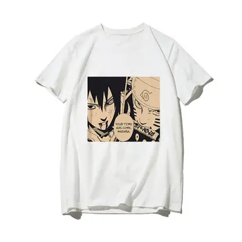 Pánske tričko Naruto Lete Harajuku v Pohode Unisex Krátke Sleeve t shirt Japonské Anime Zábavné Vytlačené Streetwear T-shirt