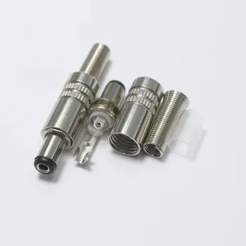 4pcs 9 mm 5.5*2,5 mm DC Napájací Konektor 5,5 mm * 2,5 mm New Metal Samec Konektor Konektor Audio Adaptér pre OD5mm Kábel pre DIY Opravy