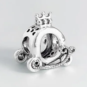 925 Sterling Silver Perličiek Žiariaca Koruna Prepravu Korálky Fit Ženy Pandora Náramok & Náhrdelník Diy Šperky