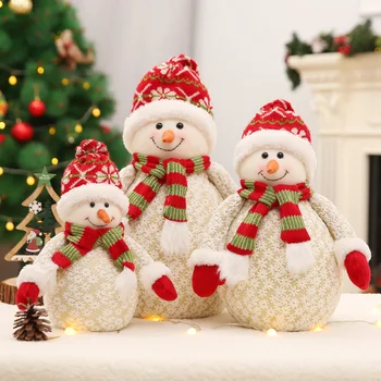 Vianočné Snehuliak Bábika Textílie Penové Dekorácie Hotel Okno Rekvizity