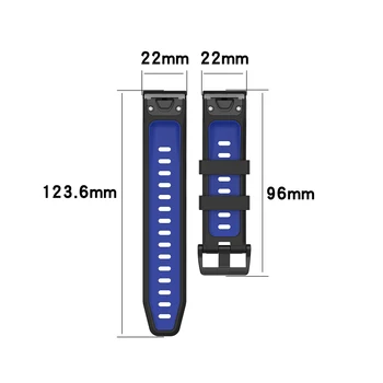 22 mm rýchle uvoľnenie watchband pre Garmin quatix 5 Popruh Šport náramok mäkké náramok Pre Garmin quatix5 sapphire Sledovať Pásmo Pásu