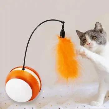 Horúce LED Svetlo, Elektrické Pierko Loptu Pet Mačky Mačiatko Teaser Stick Interaktívne Hračky