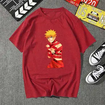 2020 Naruto Kyuubi Ventilátor T-Shirt T Shirt Mužov Kawaii Topy Cartoon Karate Grafické Tees Módne Tee Tričko Unisex Harajuku Tričko Muž