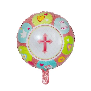 50pcs/veľa Kríž Star Fóliový Balón Hliníkové Baloon Cartoon Tvar svadobné Dekorácie Blue/pink Veľkonočné Náboženstiev balloon Air Globos