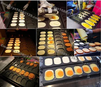 Doprava zadarmo Vysoko Kvalitné Komerčné Použitie Non-stick 110v 220v Elektrické 6pcs kórejský Vajcia Chlieb Gyeranppang Maker Stroj