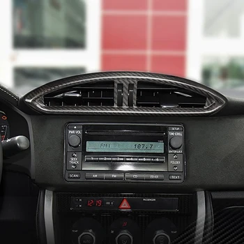 Uhlíkových Vlákien pre Subaru BRZ Toyota 86 2013-2020 Interiéru Centrálne Riadenie odvzdušňovací Otvor Kryt Nálepky