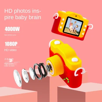 Nový Detí Digitálny Fotoaparát, HD, Dual Camera Roztomilý Proti pádu Fotoaparátu Vianočný Darček Vzdelávacie Hračky môžete natáčať Video