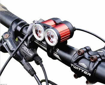 Nový USB Nabíjateľné Bicykli 5000LM MTB Baterka Bicykel Predné Bezpečnostné Svetlá s LED Batériou