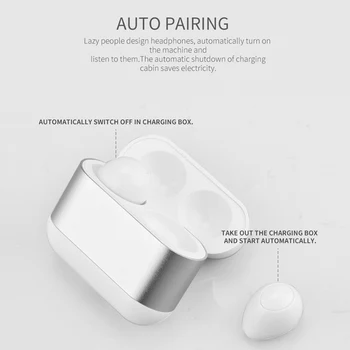 Mini Bezdrôtové Slúchadlá In-ear Športové Rýchly Zápas Bluetooth Slúchadlá s nabíjaním Pod NK-Nakupovanie