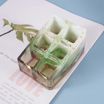 DIY Remesiel Rúž Úložný Box Odlievanie Silikónové Formy Šperky, Ozdoby, Takže Nástroj Crystal Epoxidové Živice Plesní