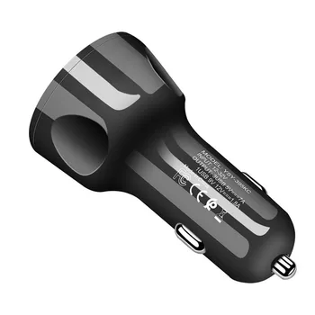 Mini Nabíjačka do Auta 3-Port USB QC 3.0 Rýchle Nabíjanie pre DJI Mavic Mini Drone Diaľkové Ovládanie, 12-32V Nabíjací Adaptér Pre Telefóny