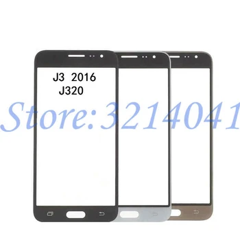10Pcs/Veľa Dotykový displej Pre Samsung Galaxy J1 J3 2016 J120 J120F J320 J320F Dotykový Displej Predný Panel Sklo Objektívu Vonkajšie LCD Sklo