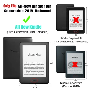 Magnetické Smart Case Pre Amazon All-nový Kindle 10. Genetation 2019 Vydania Ultra Slim Kožené Folio Kryt Pre Nový Kindle 10. 6