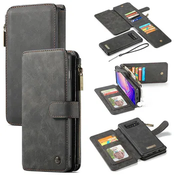 Luxusné Flip Kožené Telefón puzdro Pre Samsung Galaxy Note10 S10 5G S10e Note9 S8 S Card