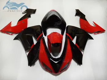 Najpredávanejšie kapotáže držiak pre Kawasaki Ninja ZX 10 R 06 07 červená čierna road závodná horské nastaviť ZX 10R 2006 2007 motocykel časti