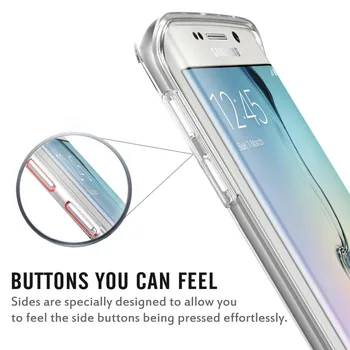 360 Plné Telo Pre Samsung Galaxy S9 S8 A6, A8 Plus 2018 S6 S7 Okraji S5 A3 A5 A7 2016 J3 J5 J7 2017 Mäkké Jasné TPU Coque