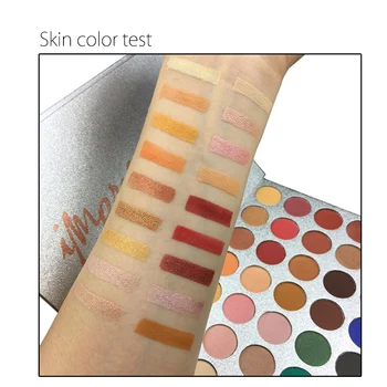 Krásy presklené Elegantné 35 Farby Eyeshadow Palety make-up Matným Leskom Farebné dlhotrvajúci Očný Tieň Údená Strany Darčeková Kozmetika