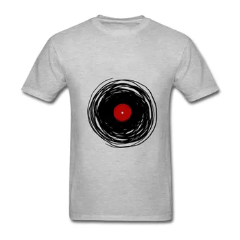 T Shirt Mužov Spinning S Vinyl Retro Music DJ T-Shirt Dospelých Hip Hop Tee Tričko Plus Veľkosť 3XL