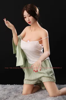 Japonský sex bábika silikónové anime realistické análny Umelé Vagíny zadok reálne kovové kostry implantované vlasy silikónové sex bábiky sexy