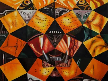 Salvador Dali Cinquenta,Tigre Reálne olejomalieb na plátne Vytlačí na Stenu Umenie Na Obývacia Izba, Spálňa Decor